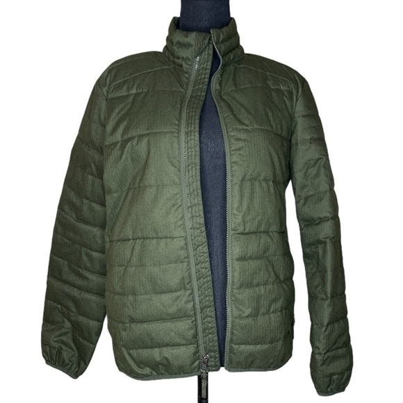 GAP jacket fall green quilted Herringbone XS - Picture 1 of 12